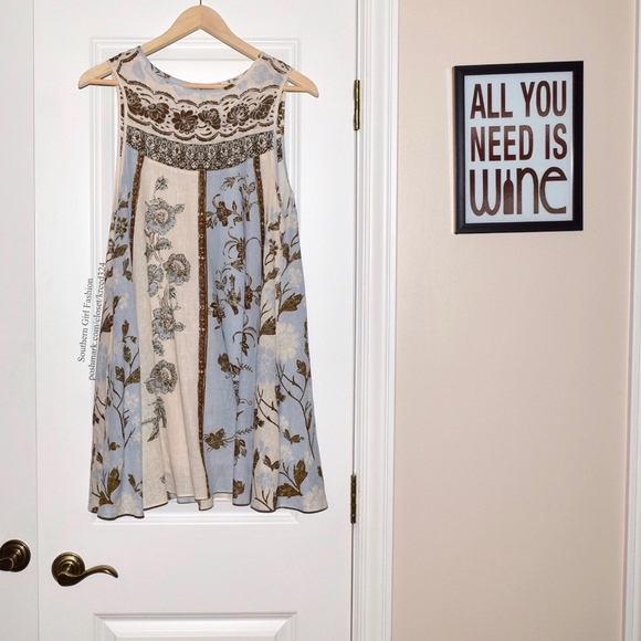 Free People Dresses & Skirts - FREE PEOPLE Woven Dress Intricate Mini Swing Tunic